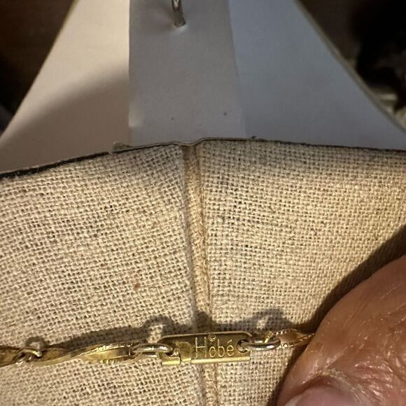 Vintage Hobe Signed Natural Shell & Polished Wood Shell Chain Necklace 1960s VTG - Picture 3 of 3